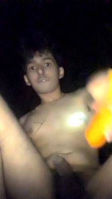 Public risky masturbation Indian gay boy Allen Biju - drtuber.com - India